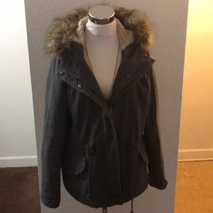 Sebby Faux-Fur Hood Anorak Jacket